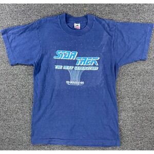 Vintage Star Trek The Next Generation T Shirt Mens M 90s USA Single Stitch